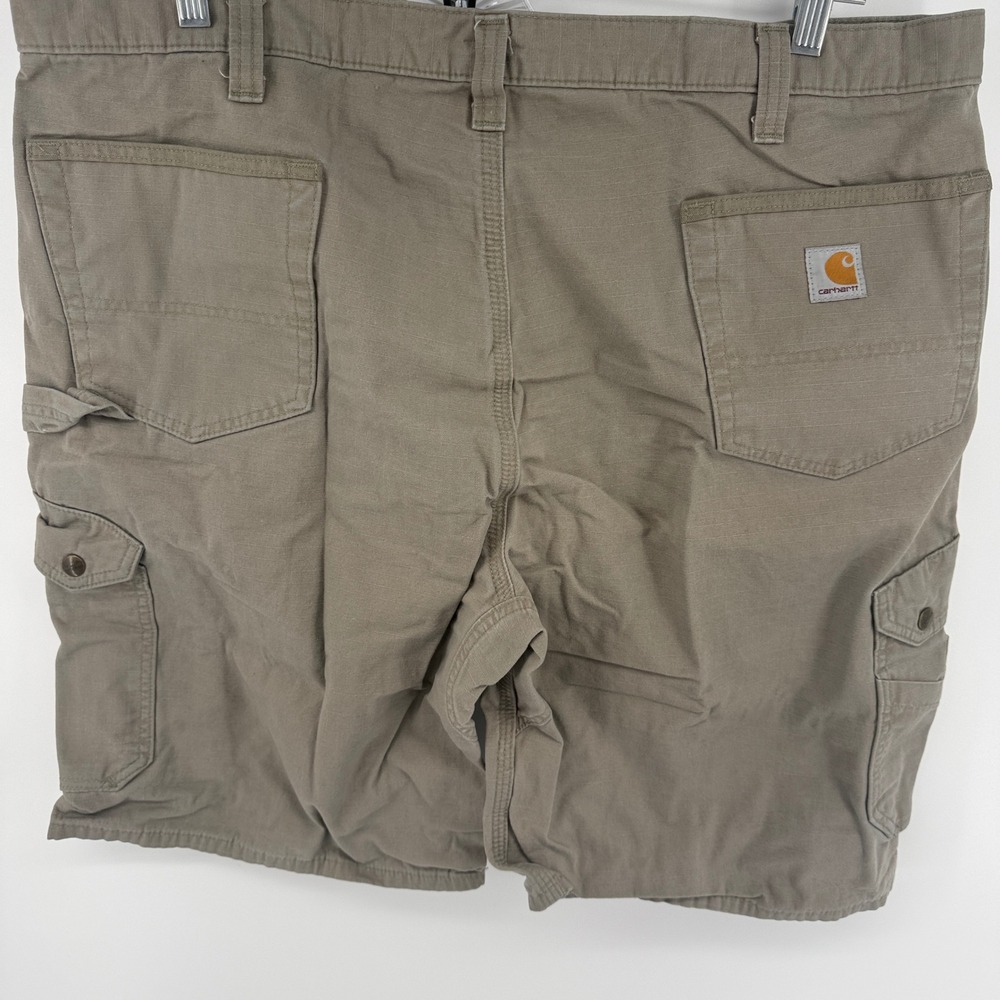Carhartt Mens Relaxed Fit Ripstop Cargo Shorts Desert Tan B357 DES Size 42 - Picture 2 of 7